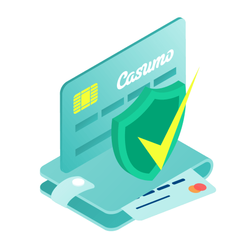 Casumo credit card and wallet. Safe deposits